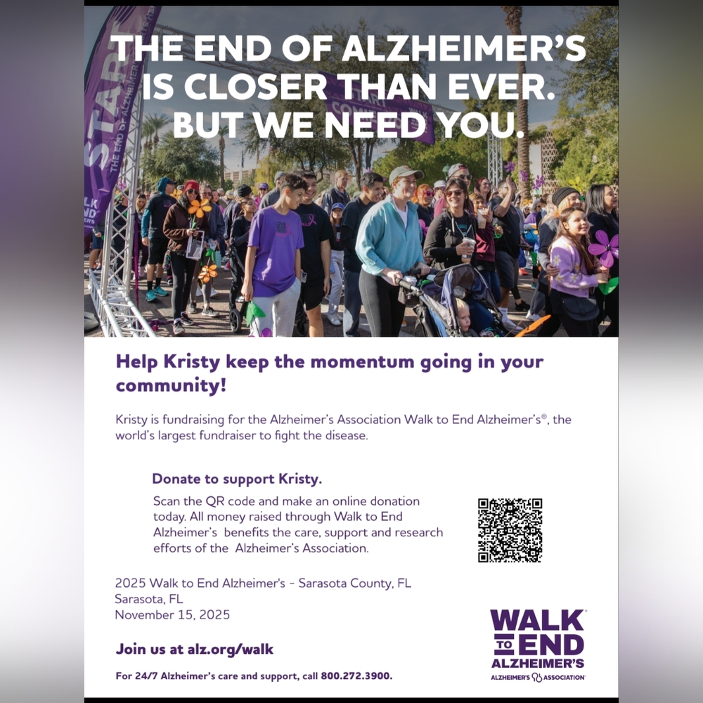 Walk to End Alzheimer's Honoring My Grandma